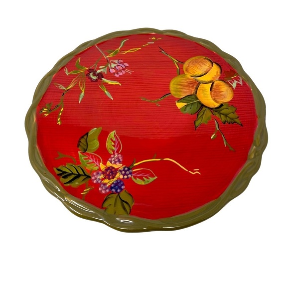 Tracy | The Octavia Hill Collection | Floral Cake Plate | Dream Delicious | 12” - Picture 5 of 6